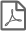Icon PDF Download schwarz